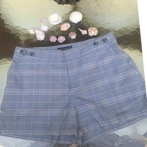 Banana Republic Stretch Plaid Mini Shorts Size 2